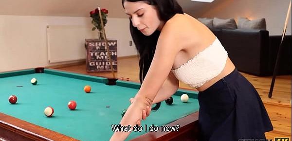  STUCK4K. Pool game leads to adventurous fuck for the addictive player